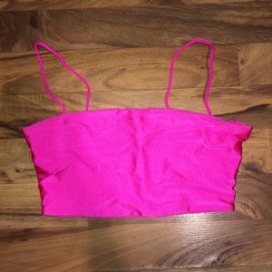 Neon Pink Cami Crop